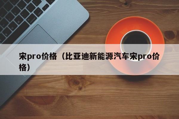 宋pro价格（比亚迪新能源汽车宋pro价格）