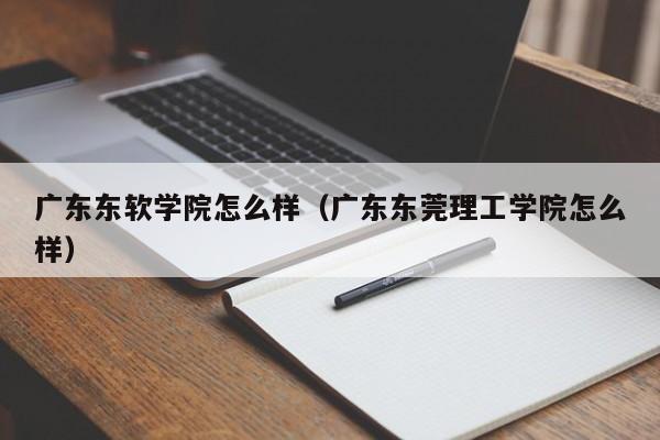 广东东软学院怎么样（广东东莞理工学院怎么样）